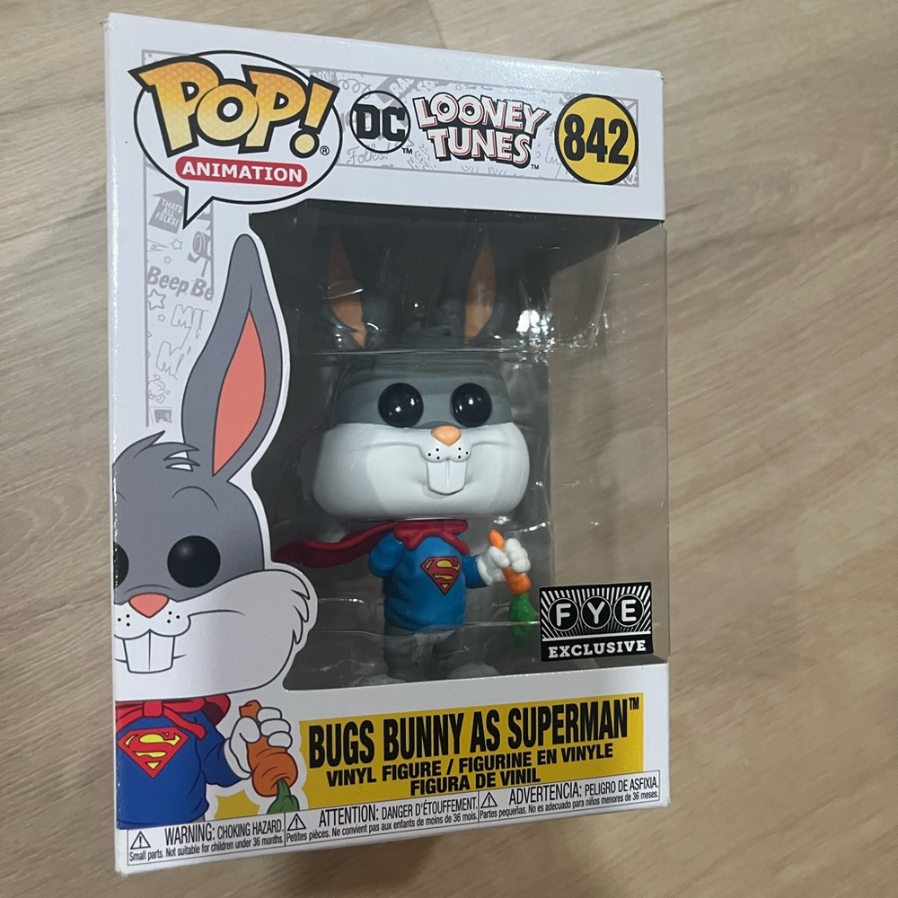 Looney Tunes Bugs Bunny as Superman funko pop Vinyl Figure